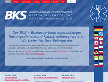 Tablet Screenshot of bks-rettungsdienst.de